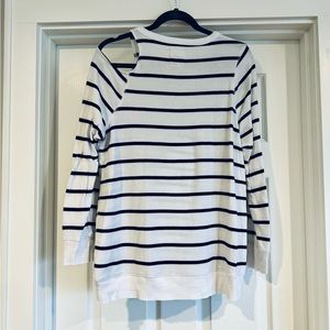 Chaser Stripe Cutout Pullover